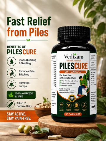PILESCURE Supports Piles Care, Digestive Comfort, Men & Women.