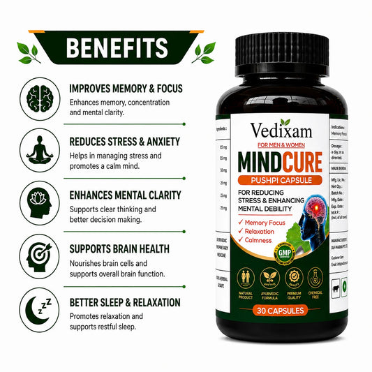 MINDCURE Daily Mental Wellness Health Support for Men & Women