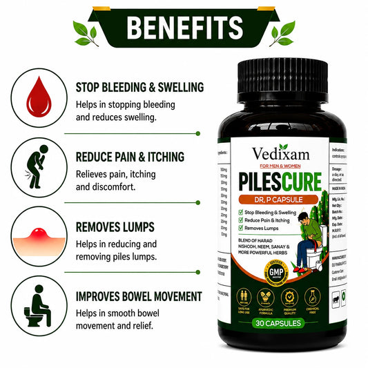 PILESCURE Supports Piles Care, Digestive Comfort, Men & Women.